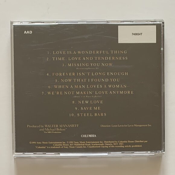 Michael Bolton - Time, Love & Tenderness (CD, 1991, Columbia) - Picture 2 of 5
